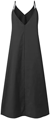 Ležerne ljetne haljine za žene V izrez bez leđa dugih kaseta sa dugačkim rezonom plus size