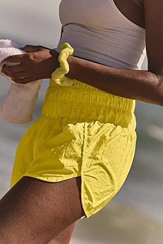 Haodijski ženski idu na kratke hlače sa visokim strukom s oblogom atletske brzo suho za ljeto trčanje planinarskih putovanja