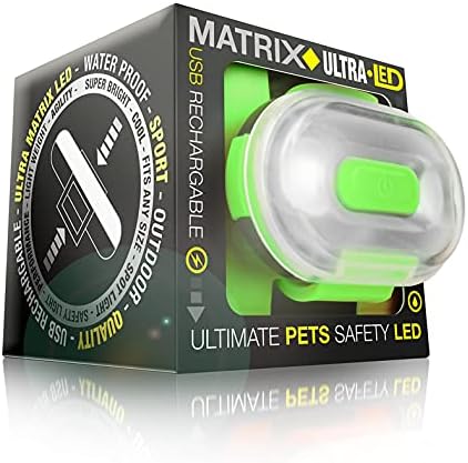 Max & amp; Molly ogrlica za pse LED svjetlo, oprema za planinarenje, USB punjiva, za male, srednje, velike pse, svijetla sigurnosna