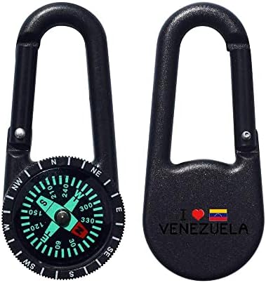 Azeeda 'Volim Venecuela' Compass Keyring