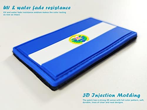 JBCD salvador zastava zastava Salvadoran Tactical Patch - PVC gume zakrpa za zatvaranje i petlje