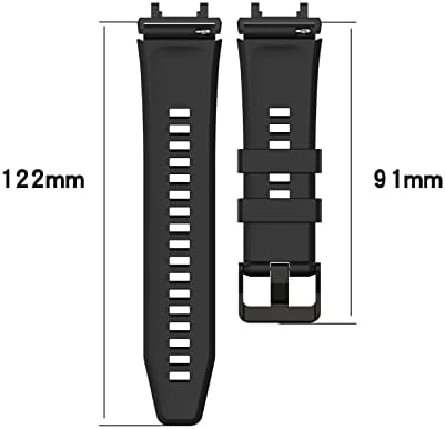 IPARTSONLINE SPORT BAND kompatibilan je za AmasFit T-Rex 2 Smart Watch Silikon zamjenski ručni remen za ručni remen
