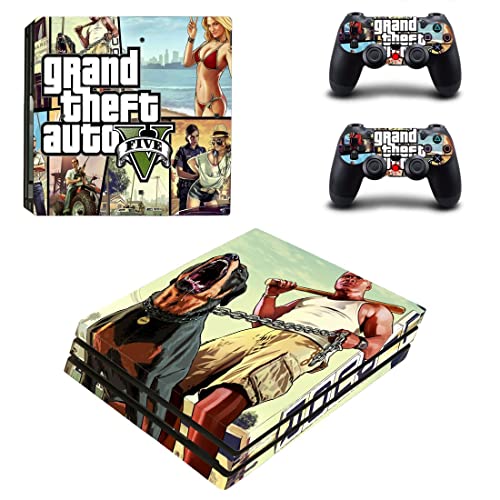 Za PS4 Pro - Igra Grand GTA Theft i auto PS4 ili PS5 naljepnica za kožu za PlayStation 4 ili 5 konzola i kontrolera naljepnica Vinil Duc-5634
