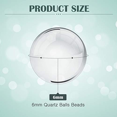 60 komada Quartz Pearl Balls Quartz beads Balls Insert Quartz Pearls za nakit izradu ukrasa potrepštine