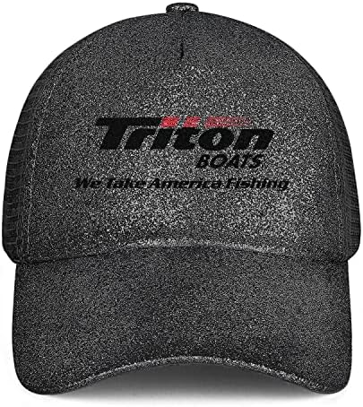 Muški kamiondžijanski šešir Triton-Boats-logo - tata šešira Personalizirani podesivi kapice za navlake
