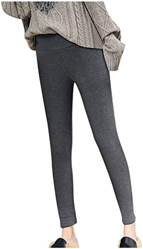 Ženske hlače visokog struka Žene izlaze izvlače tople gamaše naljepnica elastična modna casual 7/8 duljina gamaše pant