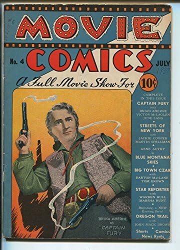 Film COMICS 4 1939-GENE AUTRY-JOHNNY MACK BROWN-BARTON MACLANE-vg