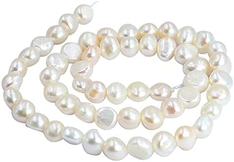 SR Bgsj nakit Making Natural 7-8mm Freeform Baroque White pink Purple Mixed Grey Brown Black Cultured Freshwater Pearl Seed Spacer Loose Beads Strand 14