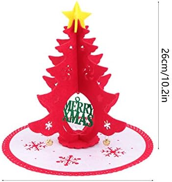 Osećam božićno stablo stol božićne ukrase drveća filc osećao mini Xmas Tree Božićni ukrasi
