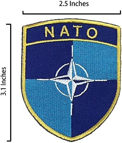 A-ONE NATO logotip + ISlandski vojni metalni znački pin, šiva aplikaciju za torbicu za ruksak vojska zupčanik bomber jakna uniforme