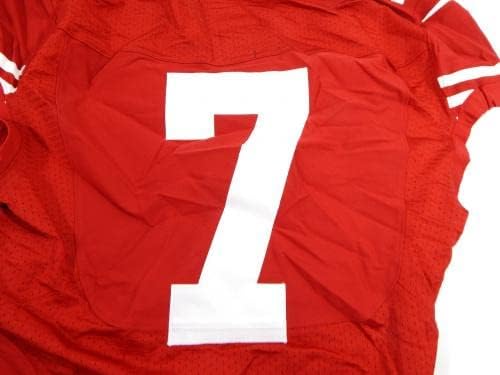 2015 San Francisco 49ers Colin Kaepernick # 7 Igra izdana Crveni dres 42 DP35605 - Neintred NFL igra rabljeni dresovi