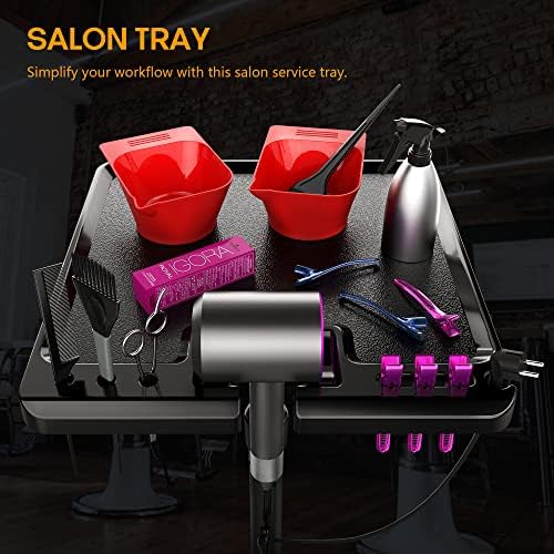 Ladica za kozmetički Salon Jelena - metalna kolica za instrumente za frizere stiliste Tattoo umjetnike sa 2 magnetne zdjele u boji