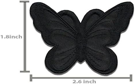 A-119, izuzetno jak ljepilo 5 crna leptir haljina za patch6.7x4.6cm Butterfly Bugs Emseredvo željezo na Applique Patch