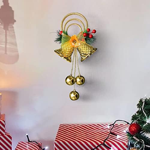 Božićni ukrasi Božićne stablo Privjesak ukrasi Dvostruki zvoni scena izgleda prozor za odmor Atmosfera Mini Božić