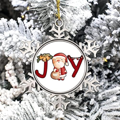 Božićni snježni metalni ukras Božićne radost Božićni ukrasi prilagođeni gnome Jingle Bell Vintage Merry i Bright Viseći dekor Suvenir
