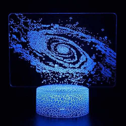 Galaxy serija 3D noćno svjetlo Led šarena 7-obojena stolna lampa spavaća soba Kućni dekor poklon DY1
