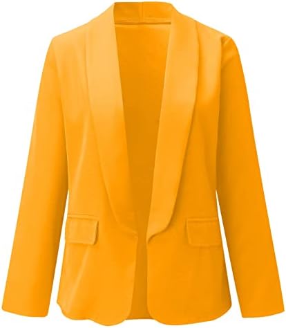 Ženska kaput modna bluza bluzer isključi ovratnik čvrste vrhove Bluze s dugim rukavima tanka odjeća za odijelo svečano meko kaput