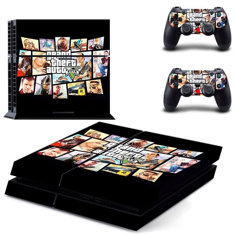 Za PS4 normalne igre Grand GTA Theft i auto PS4 ili PS5 skin naljepnica za PlayStation 4 ili 5 konzolu i kontrolere naljepnica Vinyl