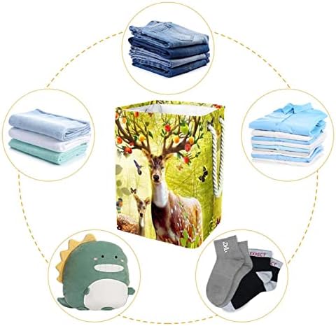 Jelen za pranje veša u šumskim sklopivim korpama za veš firma organizacija za odlaganje veša za kupatilo spavaća soba spavaonica