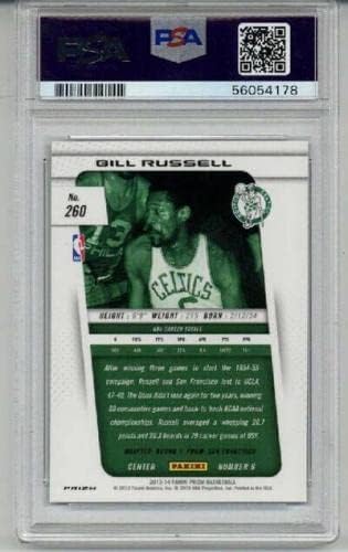 2013 panini prizm plavi prizm # 260 Bill Russell kartica Celtics PSA 10 niskop 2 - nepotpisane košarkaške kartice