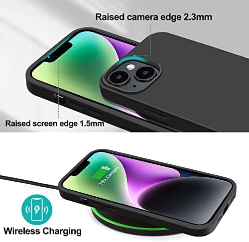 Dizajniran za iPhone 14 Case Silikon, tečni silikonski gel gumeni iPhone 14 poklopac kućišta Slim udarnom zaštitnom futrolom s mekom