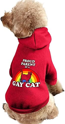 Ponosan roditelj gay mačke kućne odjeće sa šeširom tople odijela za kućne ljubimce modne duksere za doggy mačka