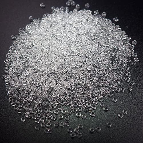 Rocailles veličina 9/0 Clear Crystal, Preciosa Ornela tradicionalne Češke staklene perle, 30 grama, P938
