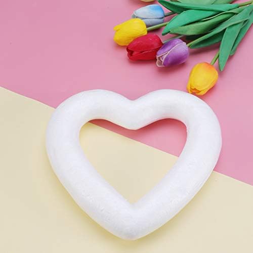 Srčani prsten 48pcs DIY pjena srca Bijela pjena oblika vjenčana pjena zanatsko dekorativni srčani obrt šupljeg pribora za srce Model