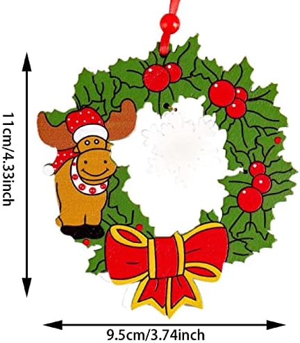 Božićni vijenac Ornament Božić Santa Snjegović ukrasni vijenac Swearchs Obyse prednje prozorski stol zidni dekor Božićno drvce