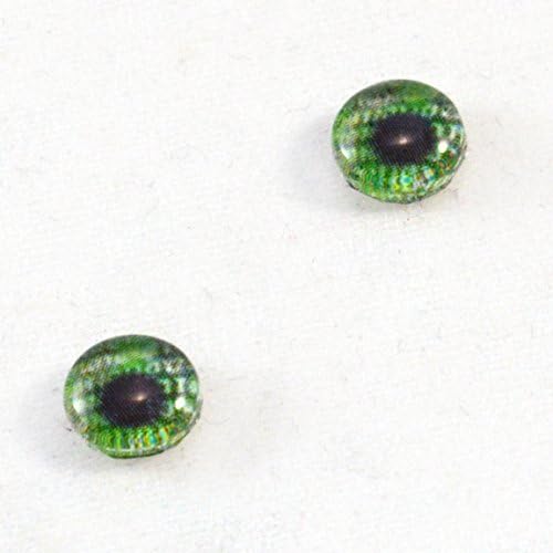 8mm Glass Eyes u zelenom par računarskog koda za izradu dovoda puna kabohona za lutku taksidermiju ili izradu nakita
