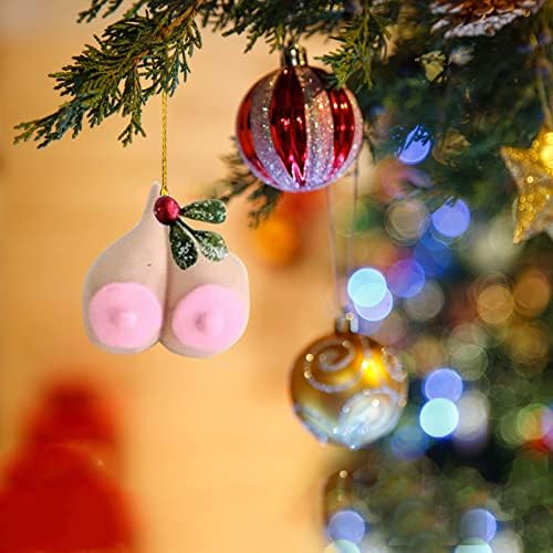 Ihtha Božićni dekor Santa Butt Bell Ornament 2022 Smiješan božićni ukras