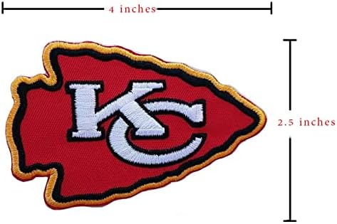 Kanin ragbi fanovi Kansas City Favorite Tim Logo, logotip kaciga i logotipa heart vez zakrpe Diy motiv Iron On ili šivanje na zakrpama