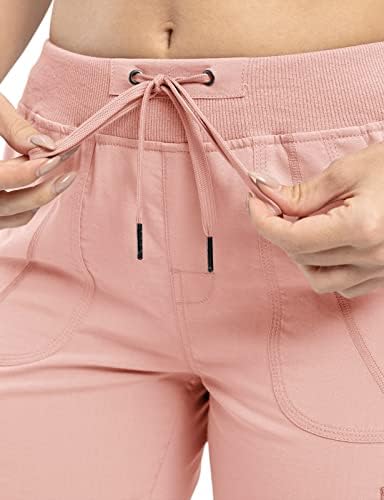 TBMPOY Womens Cargo Capris Pješačke lagane hlače Brzo suho Ležerne prilike na otvorenom Labavi kratke hlače obrezane pamučne 6 džepova