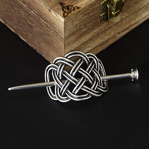 Viking Celtic Hairpins klip - Norse Celtic Knot Pribor za kosu Klizna kosa Barrettes Irski dekor za kosu za duge nakit za kosu Pletenice za kosu Stick sa keltskim Knot dizajna