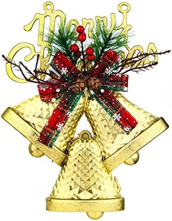 Kristalno viseći Ornament Božićna zvona viseća Ornamenti božićno drvo Zlatna zvona viseća Ornamenti Božićni dan atmosfera raspored