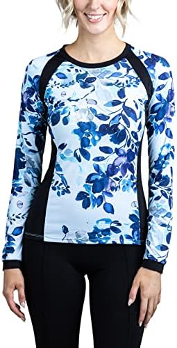 Kastel Danska ženska lagana Crewneck košulja za sunce | 1/4 Zip Athletic Tops / UPF 30+ zaštita