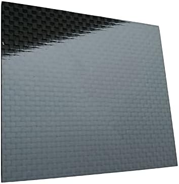 GOONSDS 3k ploča od karbonskih vlakana ploča za multikopter DIY okvira itd.Obična tkana svijetla površina 300Mmx300mm, Debljina:2,5 mm