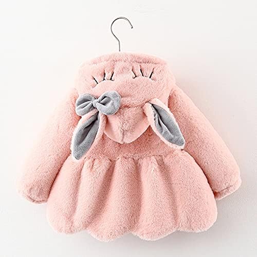 Topli kaput + torba zečje s kapuljačom drže zimske jakne djevojke zadebljane bebe crtane djevojke i jakne detektiv detektiv