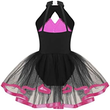 Jhaoyu Kids Girls Sequin Ballet Dance haljina Gimnastička tutu Skirted Leotard Ballerina Latin Jazz kostim
