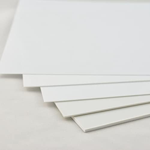 ESAAH listova zadržljiva listova bijela, pogodna za ručno izrađene arhitektonske modele, 200 mm x 250mm x 2,5 mm