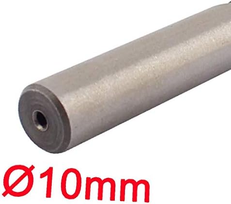X-DREE 10mm Dia Silver Tone Metal ravna bušilica rupa za prorezivanje glodalica sa četiri Flute kraj mlin rezač (10 mm Dia Tono plateado