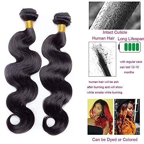 Maxine Hair 10a Grade brazilska Djevičanska kosa Body Wave 3bundles 18 20 22 inča Body Wave Human Hair Extensions 1b Crna Boja Može