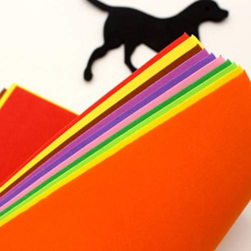 Nuobesty 50pcs Eva Craft pjena listova Rainbow pjena ručna posteljina šarene izrade spužva za umjetnost DIY Project Projects Creepbooking