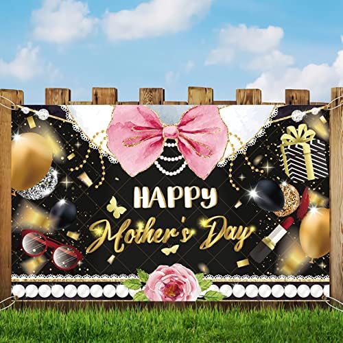 Flower Cvijet Majnjski dan Majčin dan Backdrop Bander, majke Dan TheMed Party Hather Day Dekoracije, Leg Happy Mother Day Banner za