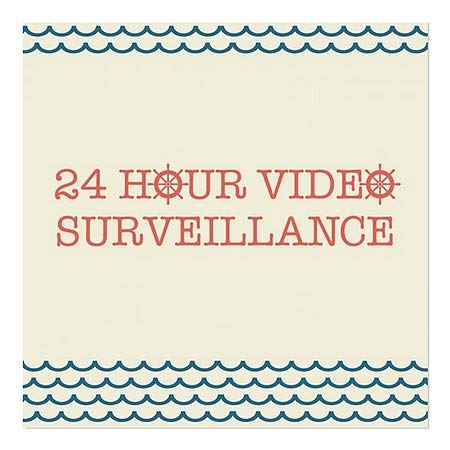 CGsignLab | 24-satni video nadzor -Nautični val prozor Cling | 24 x24