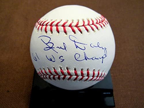 Bud Daley 1961 Svjetski prvaci New York Yankees potpisali su auto OML bejzbol JSA - AUTOGREM BASEBALLS
