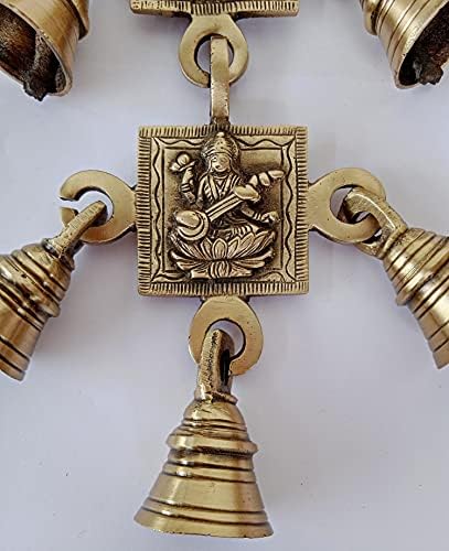 Mesing viseći zvona, Shubh Labh viseći zvona za viseće zvona, viseći zvona za kućni dekor, zidni dekor indijskih kolekcionarskih