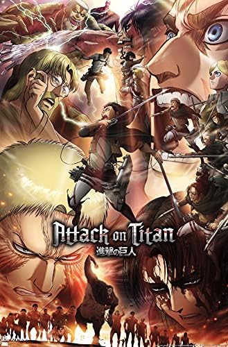 Trendovi Međunarodni napad na Titan: Sezona 3-ključni umjetnički zidni Poster, 22.375 x 34, Neuramljena verzija