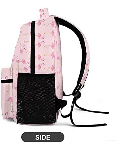 Cartoon Flamingo backpack za laptop slatka putna torba casual daypack na rame za muškarce žene