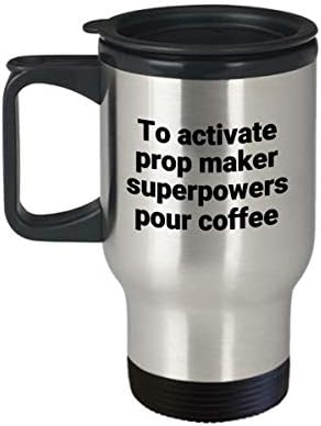 Prop proizvođač putovanja - smiješna sarkastična nehrđajućeg čelika Novost superpower ideja za poklon za kafu
